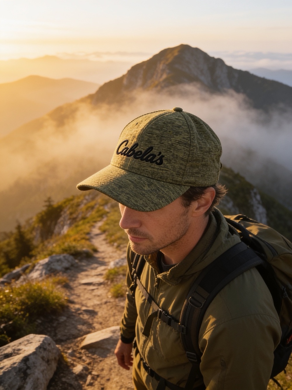 Cabela's Men's Heathered Olive Performance Cap